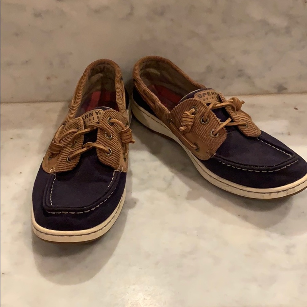 Navy Sperry Top Sides